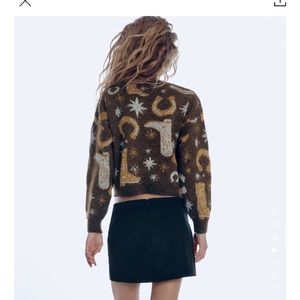 Zara Jacquard Knit Sweater